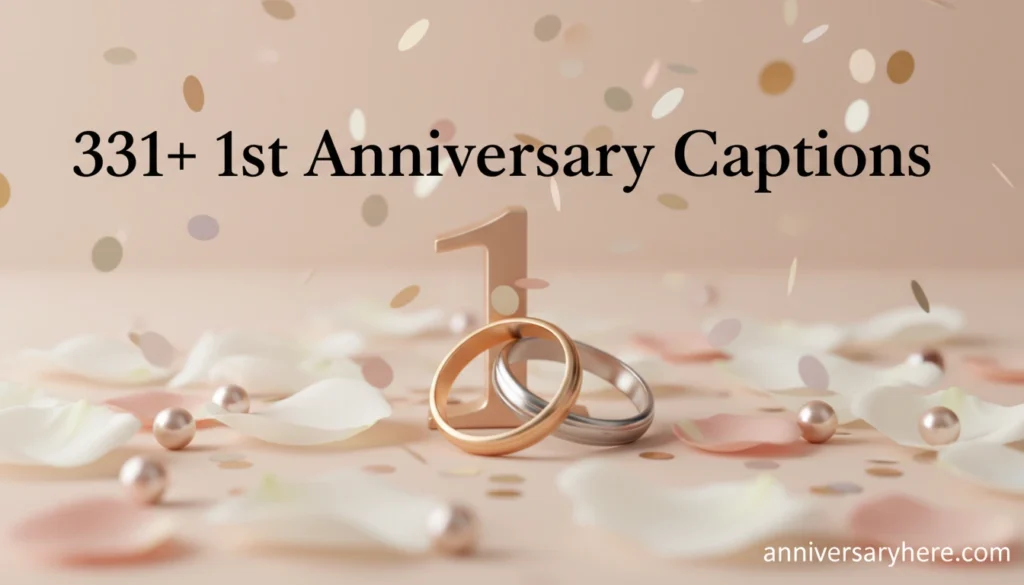1st Anniversary Captions
