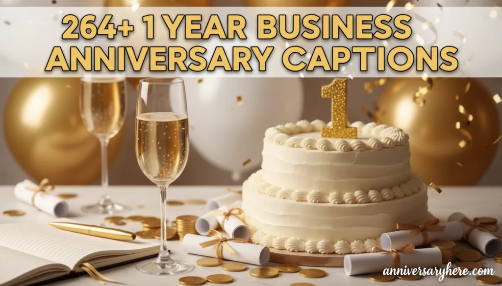 1year business anniversary captions
