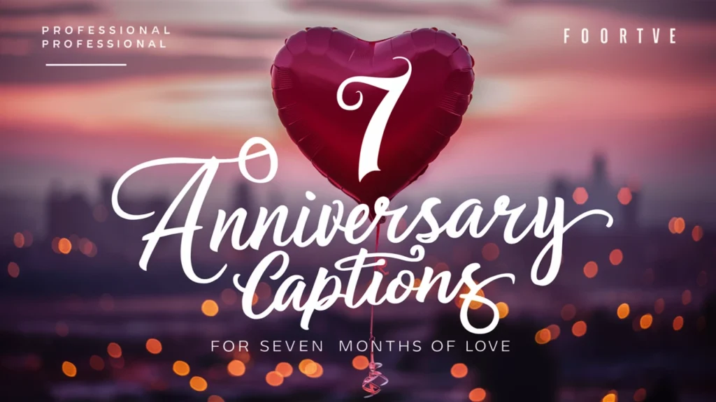 Anniversary Captions for Seven Months of Love