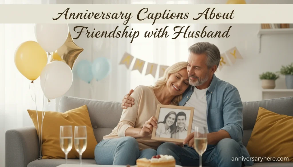 Anniversary Captions About Friendship with Husband