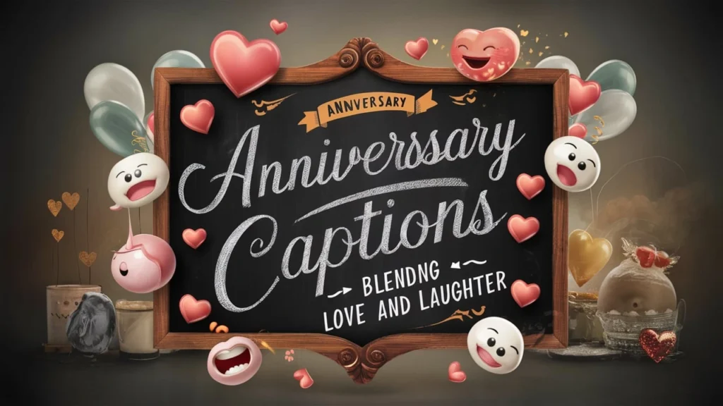 Anniversary Captions Blending Love and Laughter