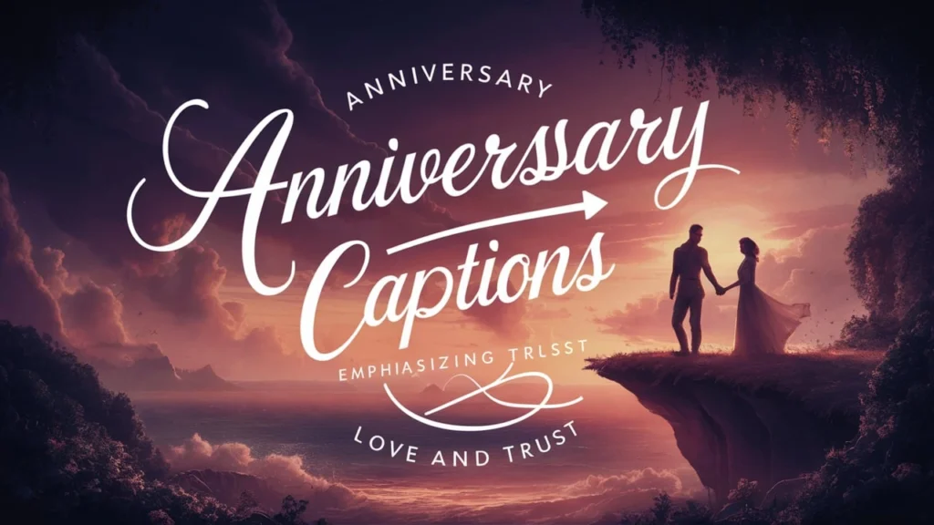 Anniversary Captions Emphasizing Love and Trust