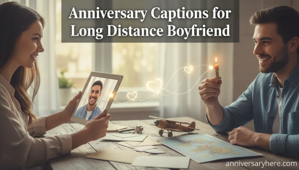 Anniversary Captions for Long Distance Boyfriend
