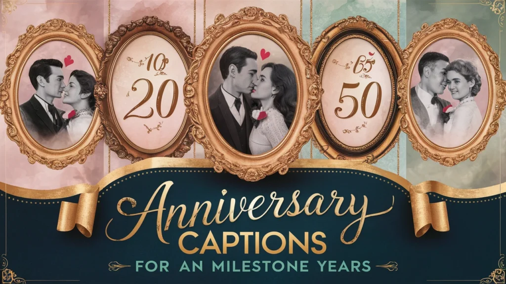Anniversary Captions for Milestone Years