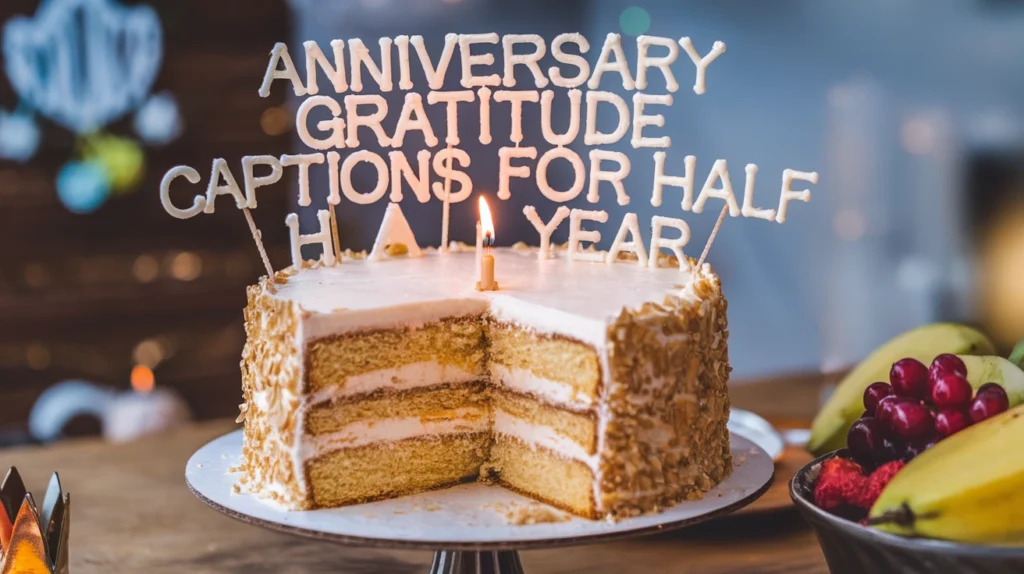 Anniversary Gratitude Captions for Half Year