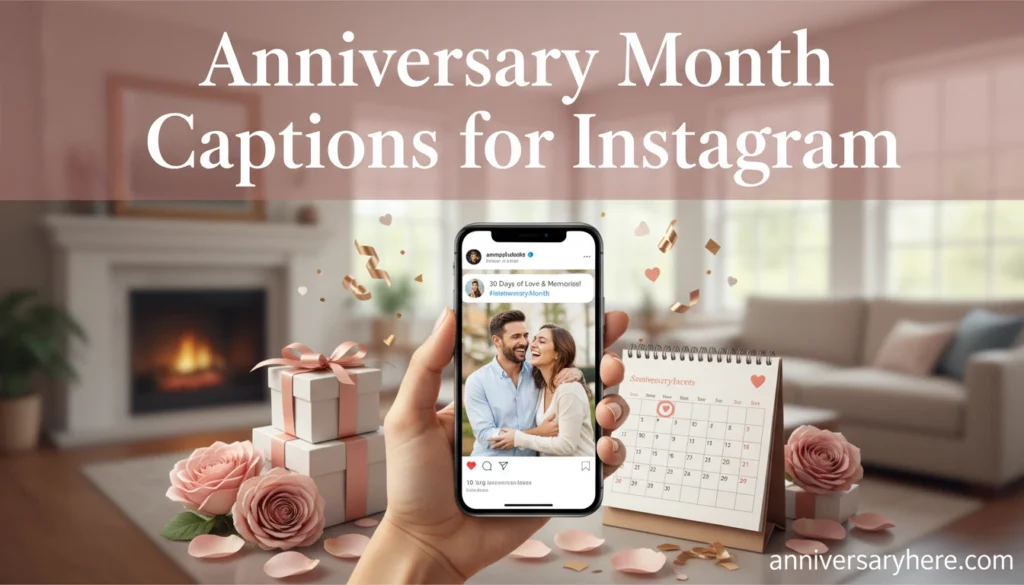 Anniversary Month Captions for Instagram