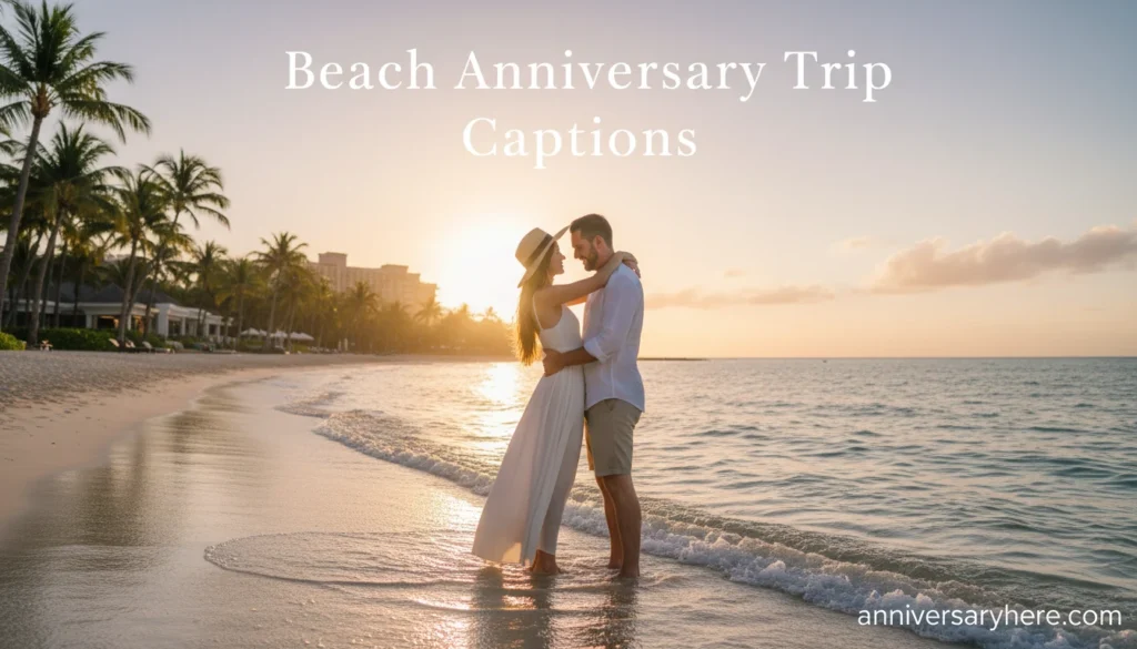Beach Anniversary Trip Captions