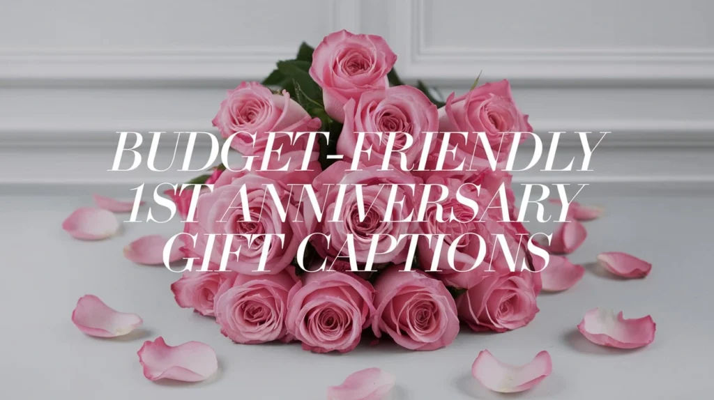 Budget-Friendly 1st Anniversary Gift Captions