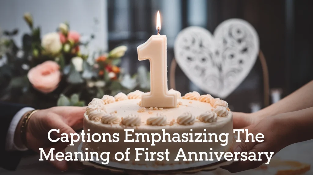 Captions Emphasizing the Meaning of First Anniversary