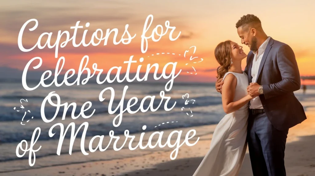 Captions for Celebrating One Year of Marriage