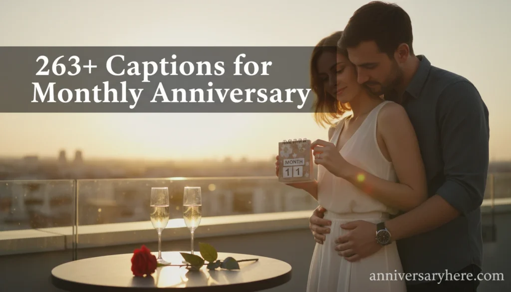 Captions for Monthly Anniversary