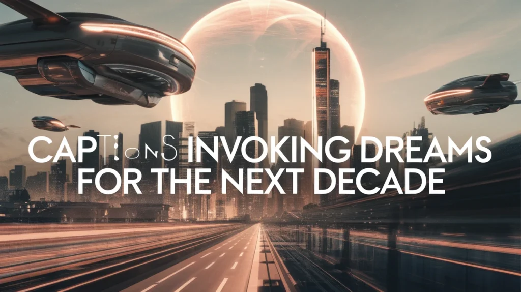 Captions Invoking Dreams for the Next Decade