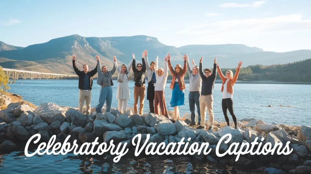 Celebratory Vacation Captions