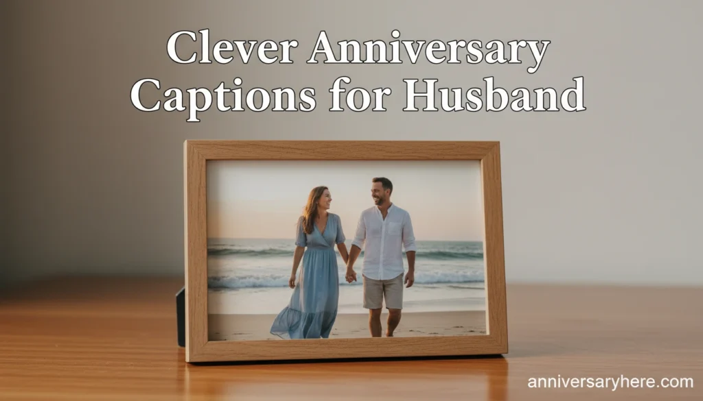 Clever Anniversary Captions for Husband