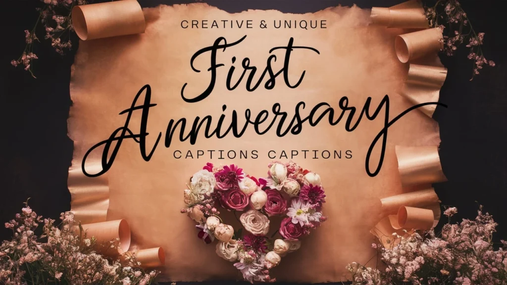 Creative & Unique First Anniversary Captions