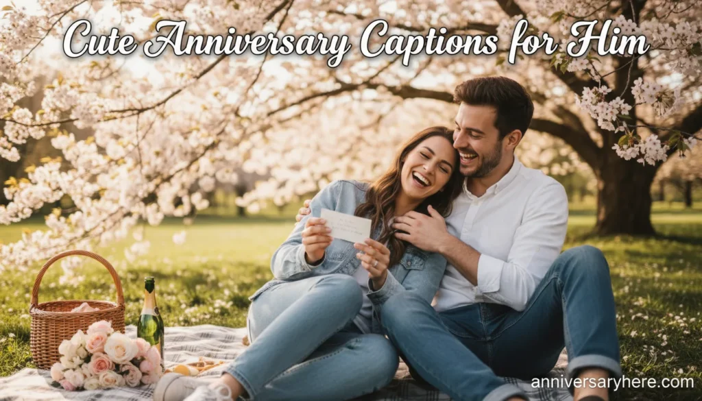 Cute Anniversary Captions for Him