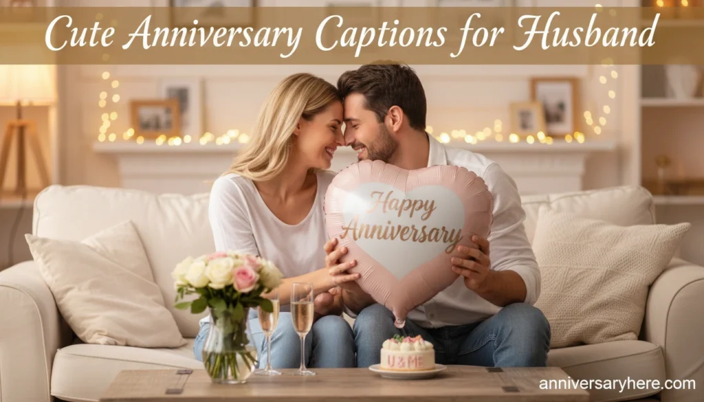 Cute Anniversary Captions for Husband
