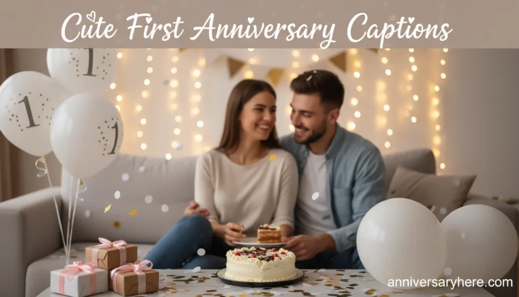 Cute First Anniversary Captions