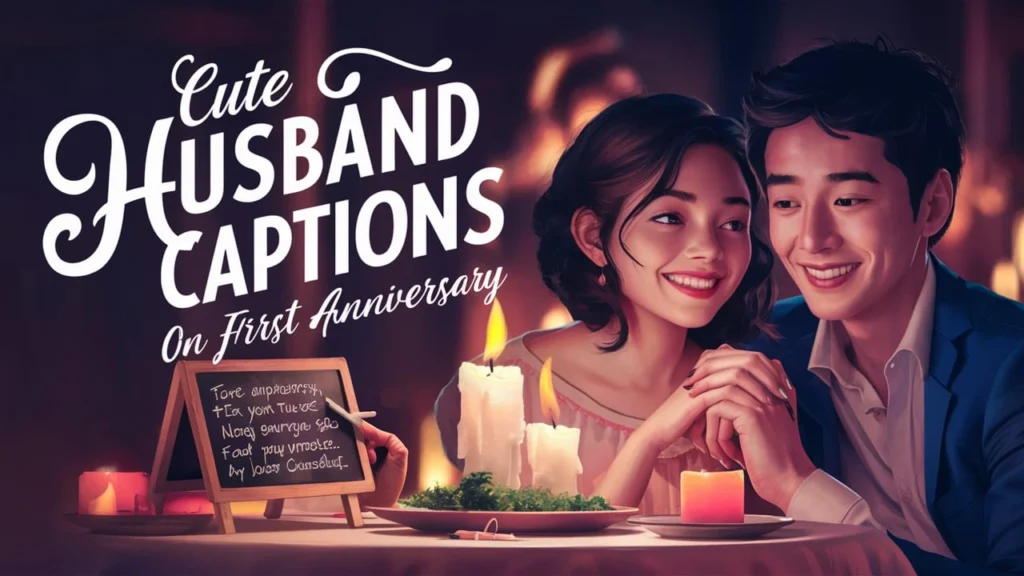 Cute Husband Captions on First Anniversary