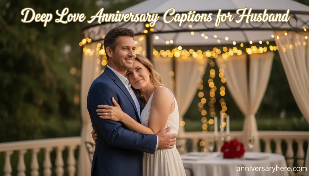 Deep Love Anniversary Captions for Husband