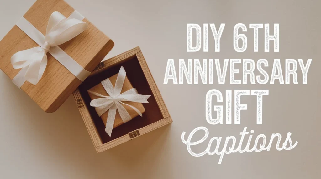 DIY 6th Anniversary Gift Captions
