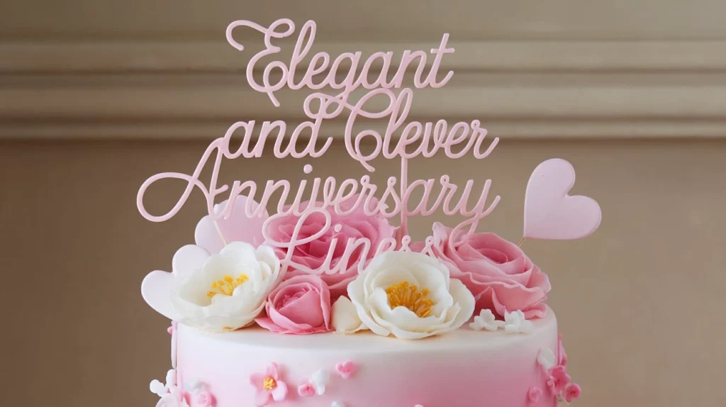 Elegant and Clever Anniversary Lines