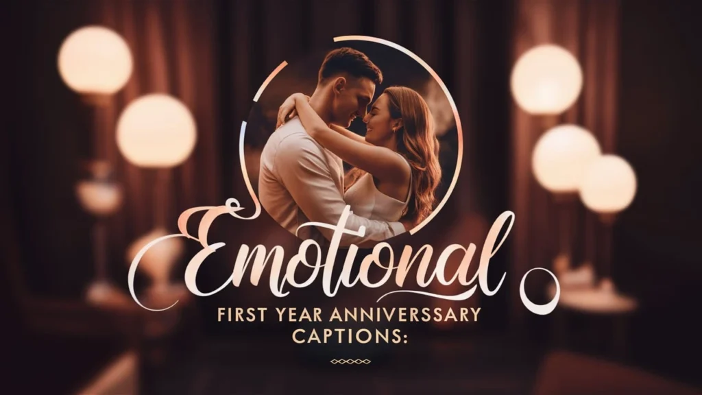 Emotional First Year Anniversary Captions