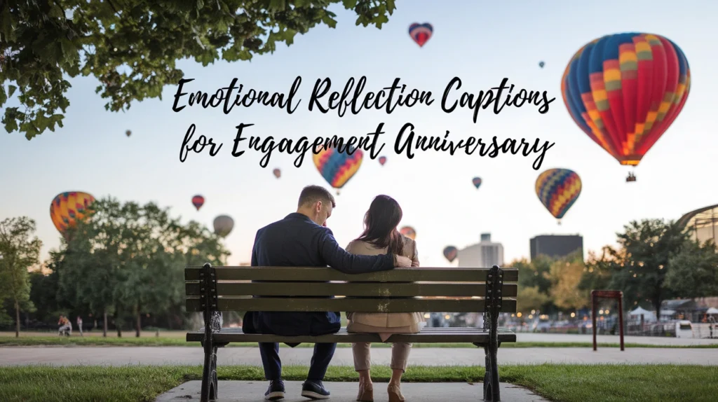 Emotional Reflection Captions for Engagement Anniversary