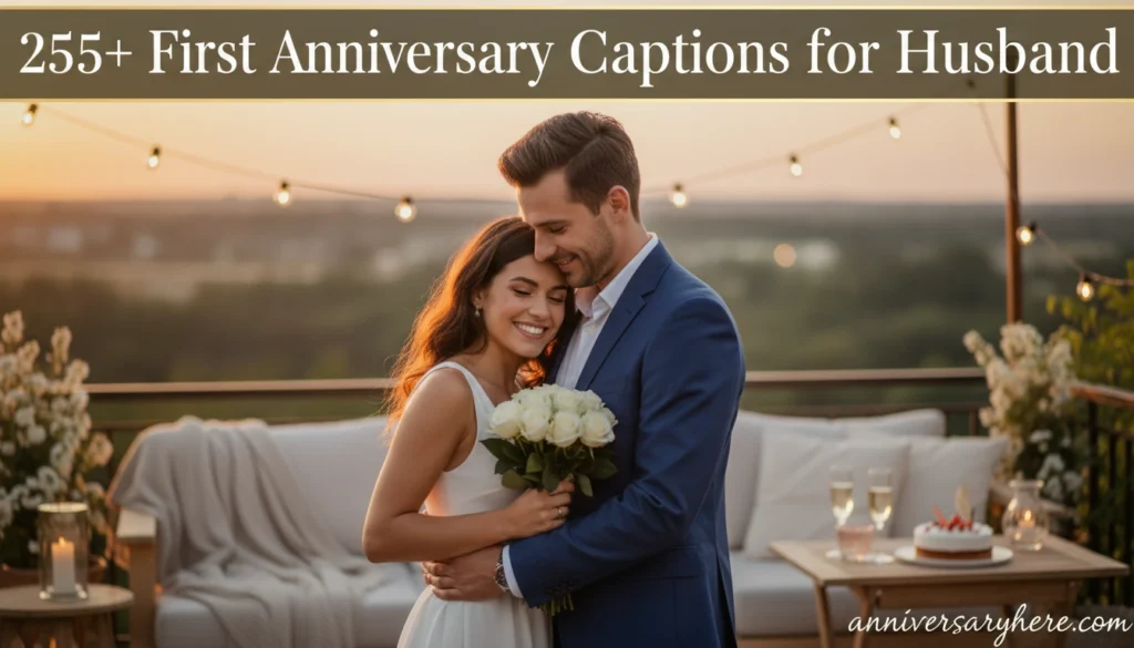 First Anniversary Captions for Husband