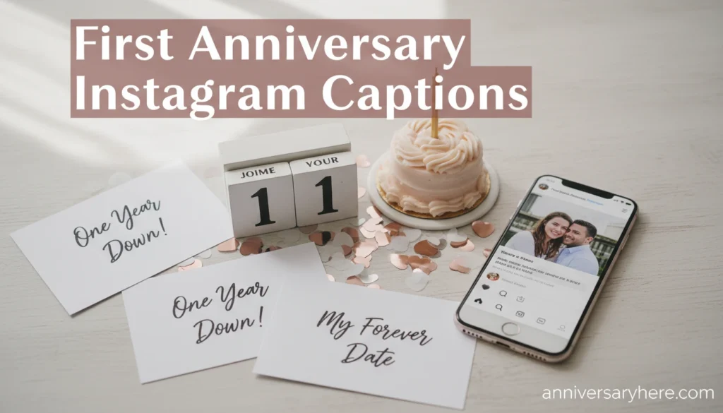 First Anniversary Instagram Captions