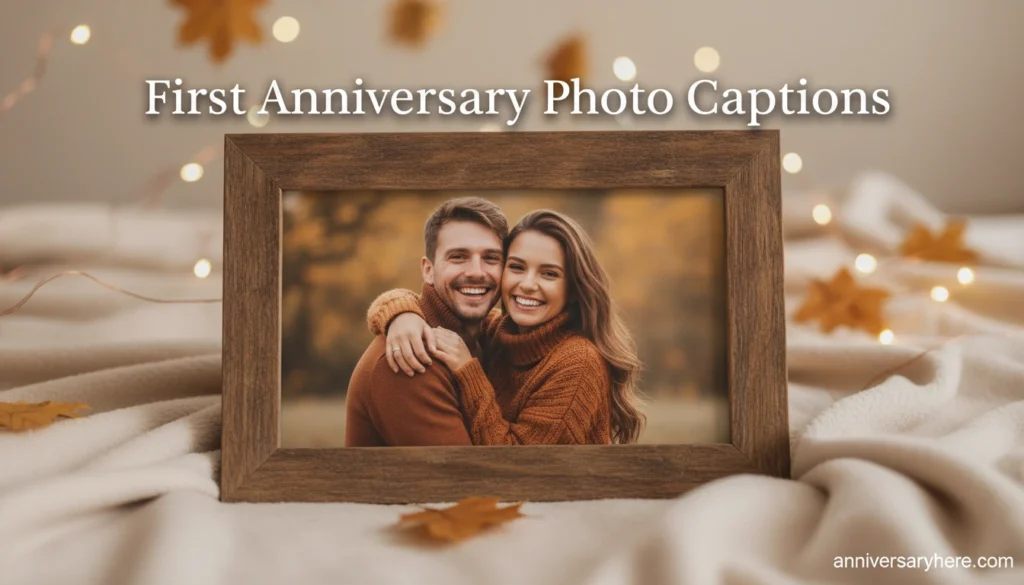 First Anniversary Photo Captions