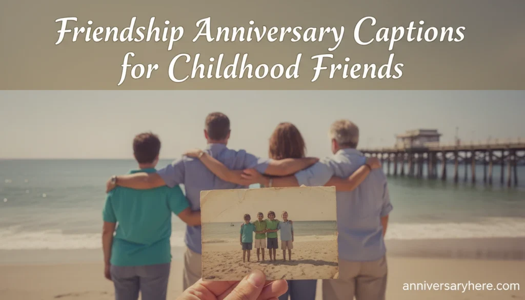 Friendship Anniversary Captions for Childhood Friends