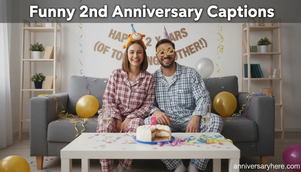 Funny 2nd Anniversary Captions
