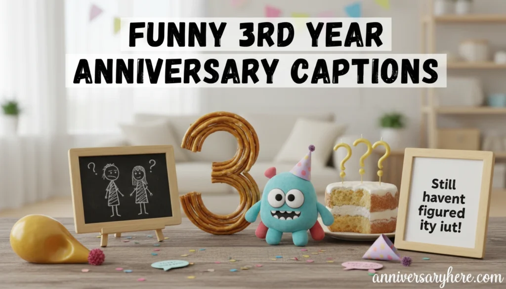 Funny 3rd Year Anniversary Captions