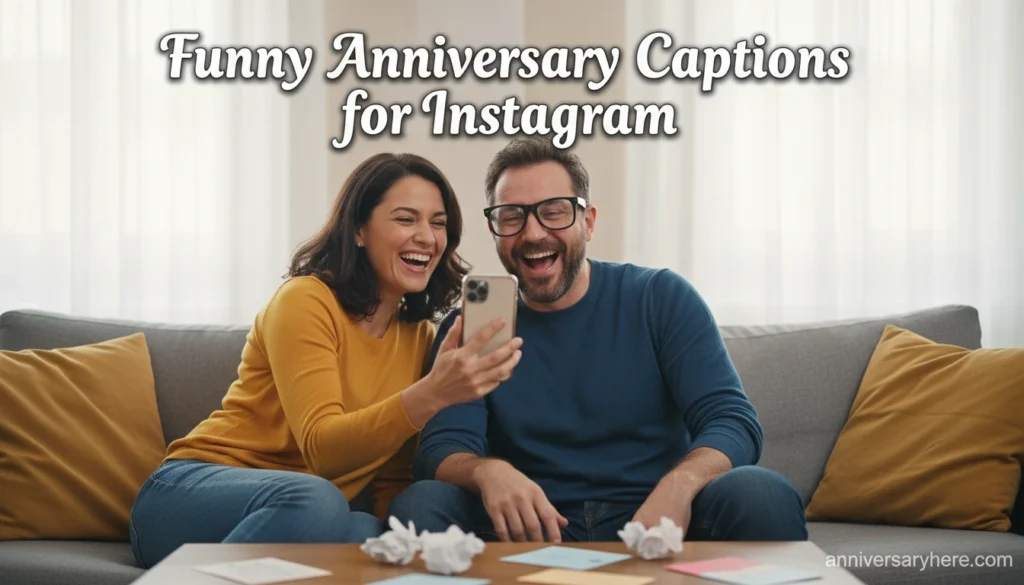 Funny Anniversary Captions for Instagram