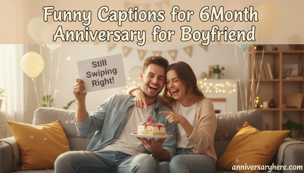 Funny Captions for 6Month Anniversary for Boyfriend