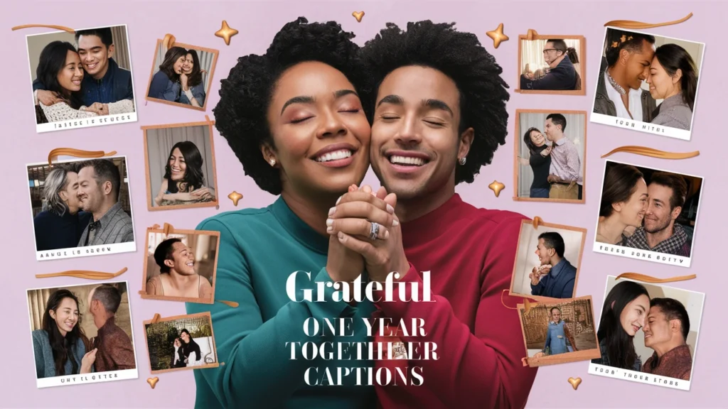 Grateful One Year Together Captions