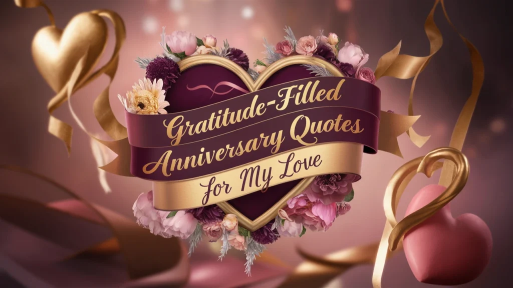 Gratitude-Filled Anniversary Quotes for My Love