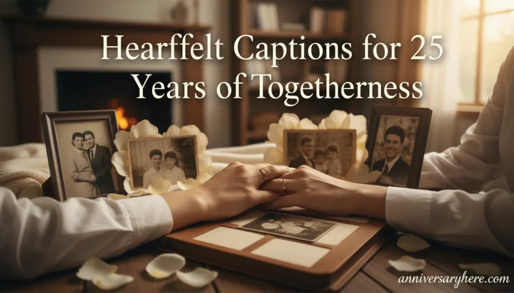 Heartfelt Captions for 25 Years of Togetherness