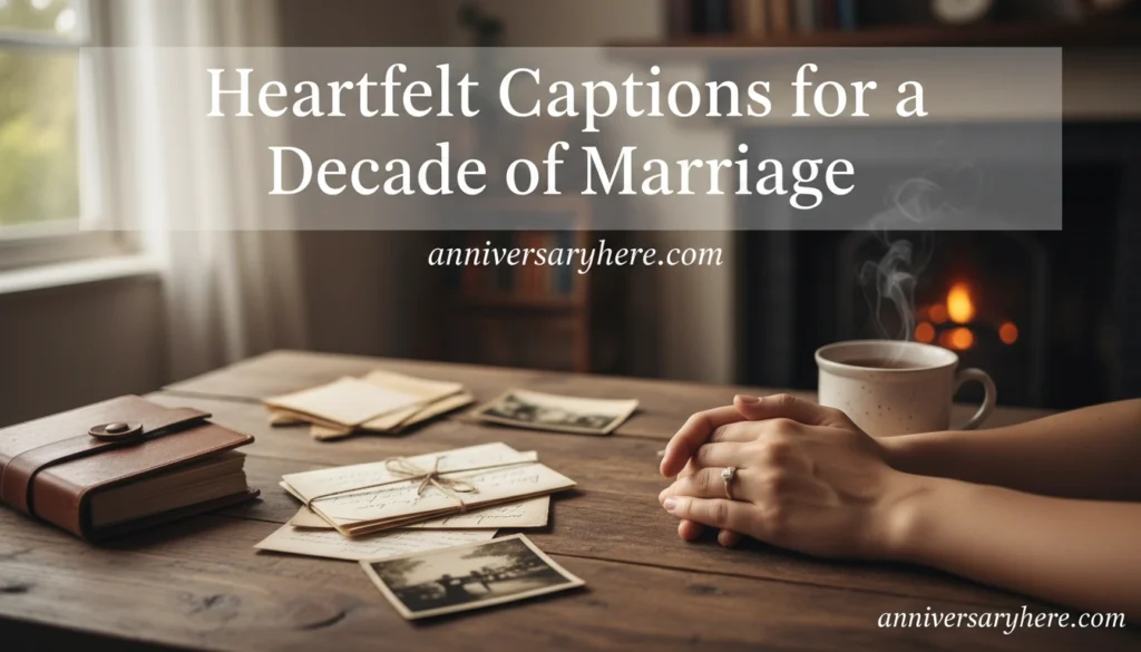 Heartfelt Captions for a Decade of Marriage