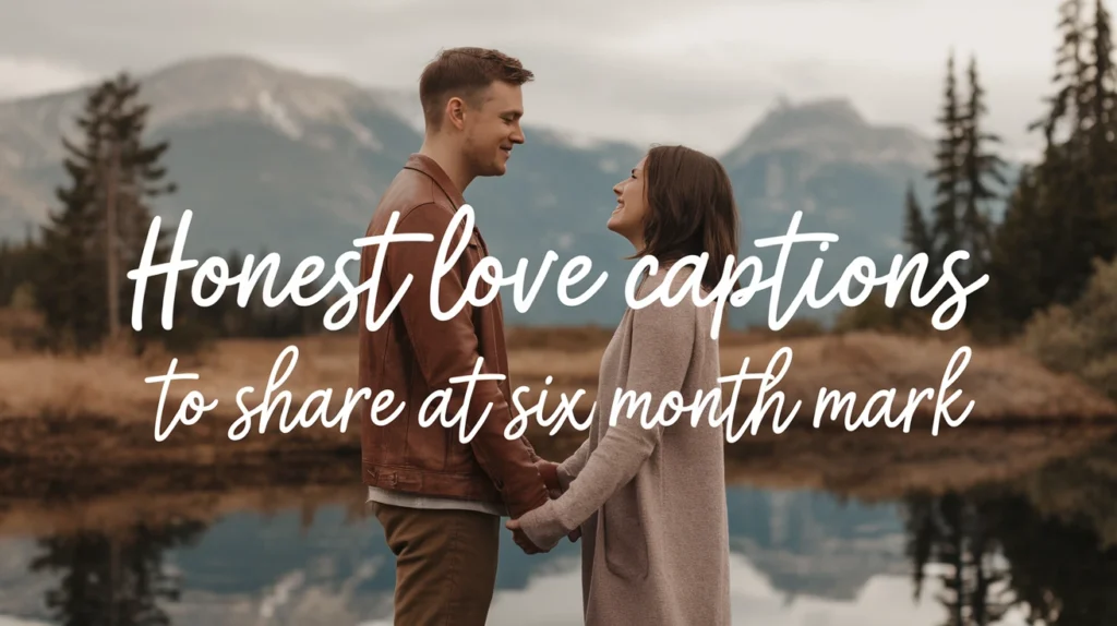 Honest love captions to share at six month mark