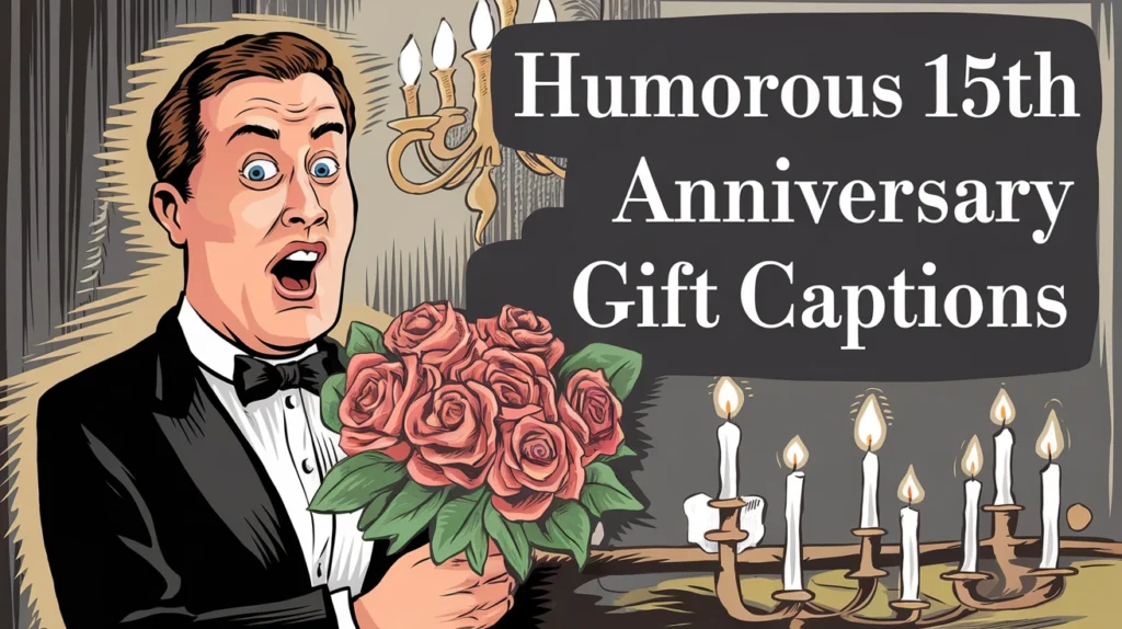 Humorous 15th Anniversary Gift Captions