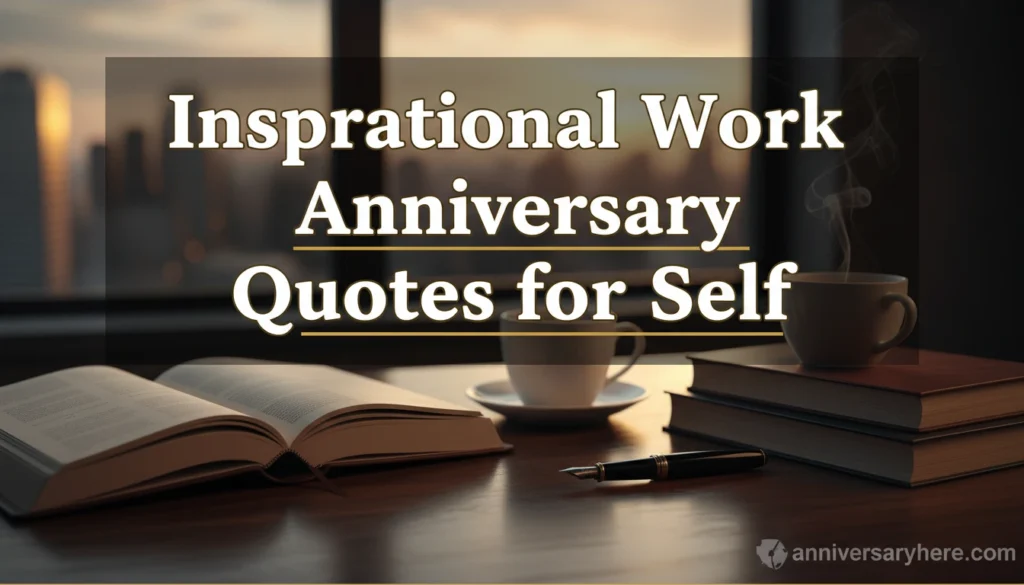 Inspirational Work Anniversary Quotes for Self