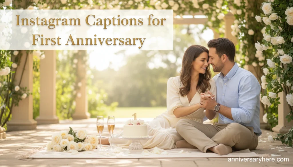 Instagram Captions for First Anniversary