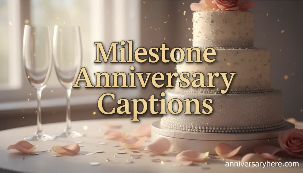 Milestone Anniversary Captions