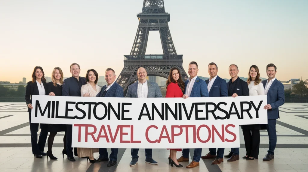 Milestone Anniversary Travel Captions