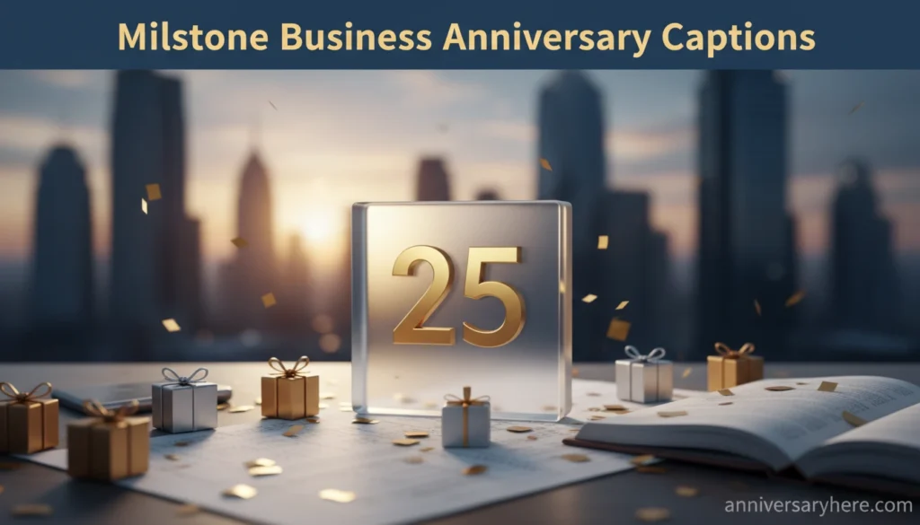 Milestone Business Anniversary Captions