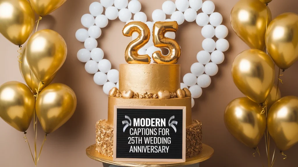 Modern Captions for 25th Wedding Anniversary
