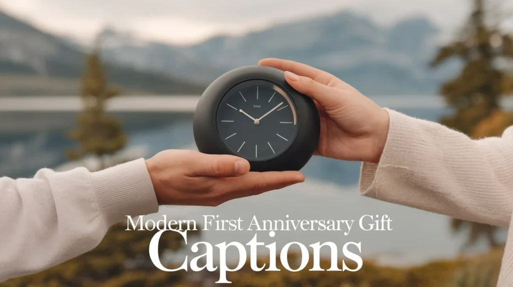 Modern First Anniversary Gift Captions