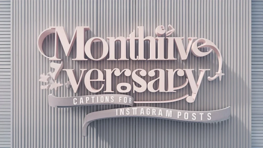 Monthiversary Captions for Instagram Posts